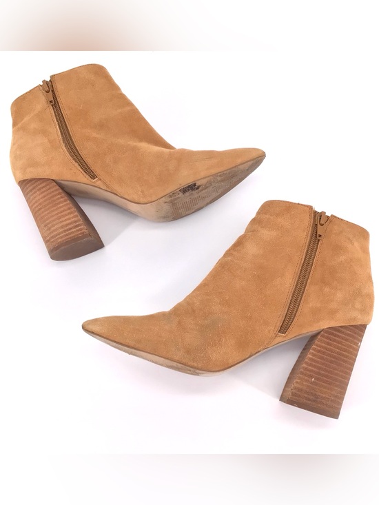 Steve Madden Shoes - Steve Madden Classic Hippie Stacked Size Zip Brown Heel Pumps Size 9